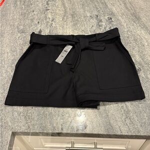Ann Taylor NWT tie waist MARIANA Black Shorts